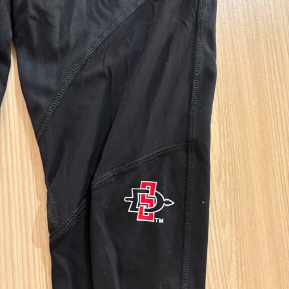San Diego State Aztecs Leggings Womens XS Xtra Small Victoria Secret PINK Black - Picture 2 of 3
